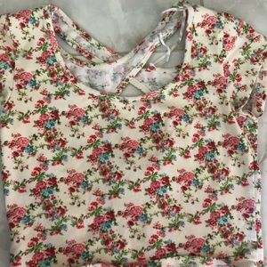 Floral Cropped Top ONLY $5 Size SMALL